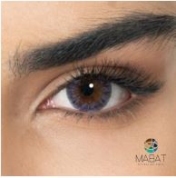 עדשות מגע יומיות T3 לפורים ומסיבות דגם AMETHYST - סגול בגוון אפור